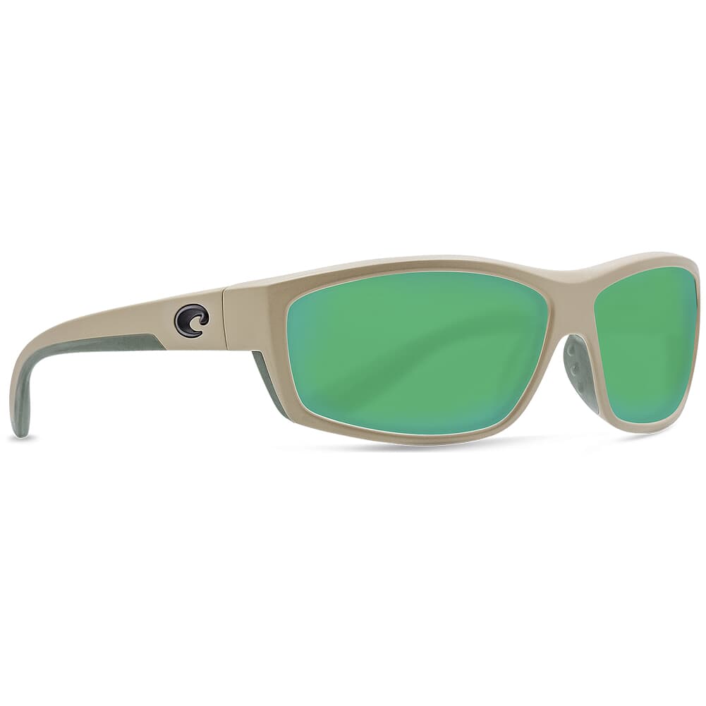 Costa Saltbreak Sand Frame Sunglasses w/ Green Mirror 580G Lenses BK-248-OGMGLP