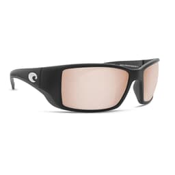 Costa Blackfin Matte Black Frame Sunglasses w/ Copper Silver Mirror 580G Lenses BL-11-OSCGLP