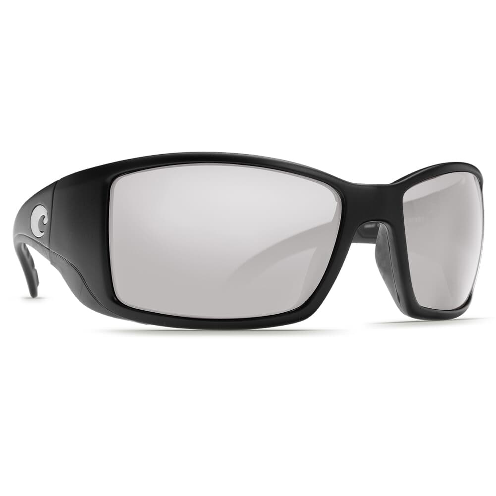 Costa Blackfin Matte Black Global Fit Frame Sunglasses w/ Gray Silver Mirror 580G Lenses BL-11GF-OSGGLP
