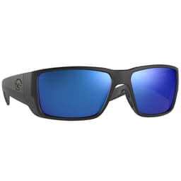 Costa Blackfin Pro Matte Black Sunglasses w/ Blue Mirror 580G Lenses 06S9078-90780160