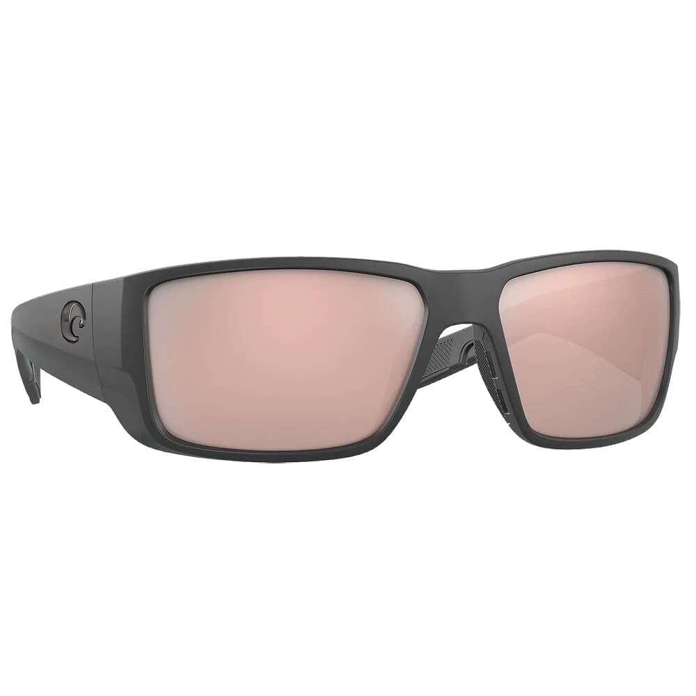 Costa Blackfin Pro Matte Black Sunglasses w/ Copper Silver Mirror 580G Lenses 06S9078-90780360