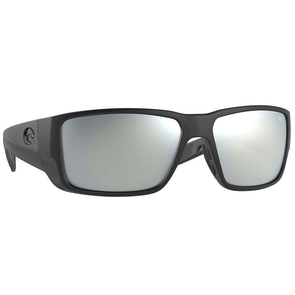 Costa Blackfin Pro Matte Black Sunglasses w/ Gray Silver Mirror 580G Lenses 06S9078-90780460