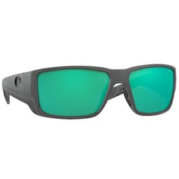 Costa Blackfin Pro Matte Gray Sunglasses w/ Green Mirror 580G Lenses 06S9078-90781060