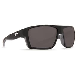 Costa Bloke Matte Black + Matte Gray Frame Sunglasses w/ Gray 580P Lenses BLK-124-OGP