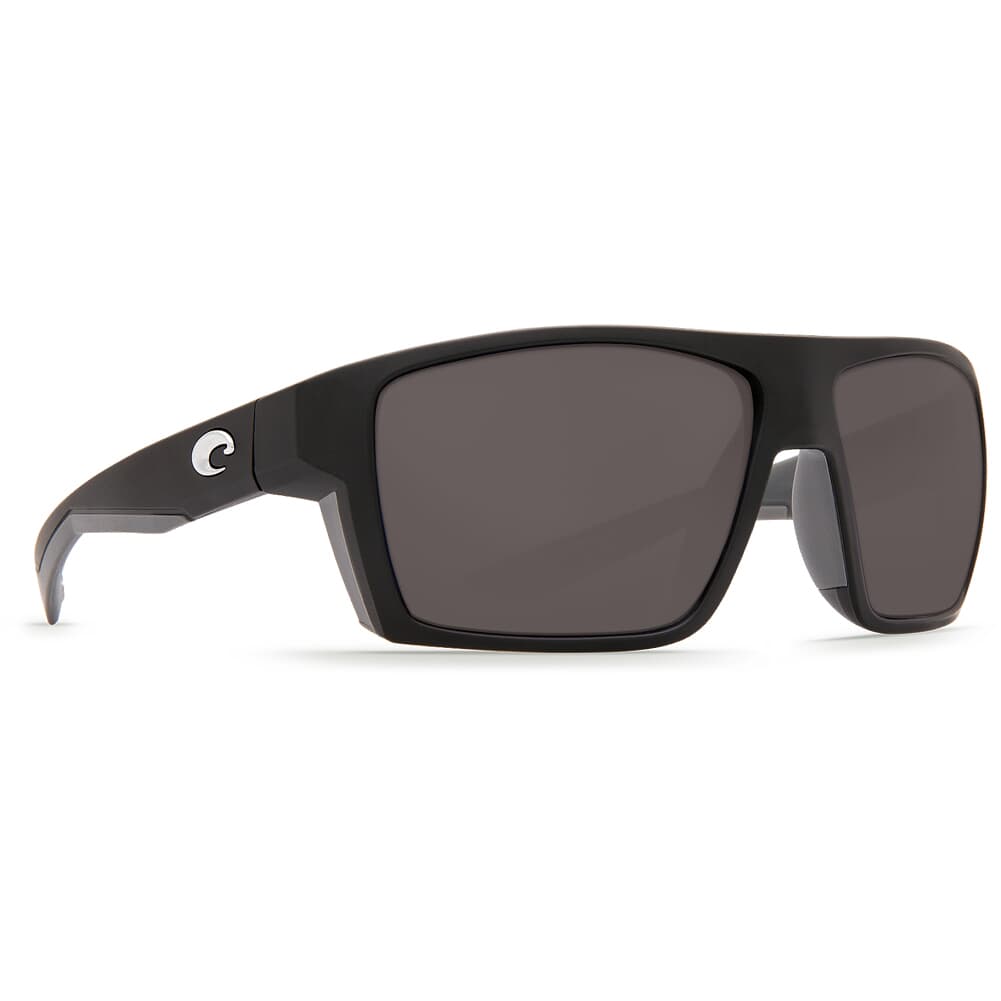 Costa Bloke Matte Black + Matte Gray Frame Sunglasses w/ Gray 580P Lenses BLK-124-OGP