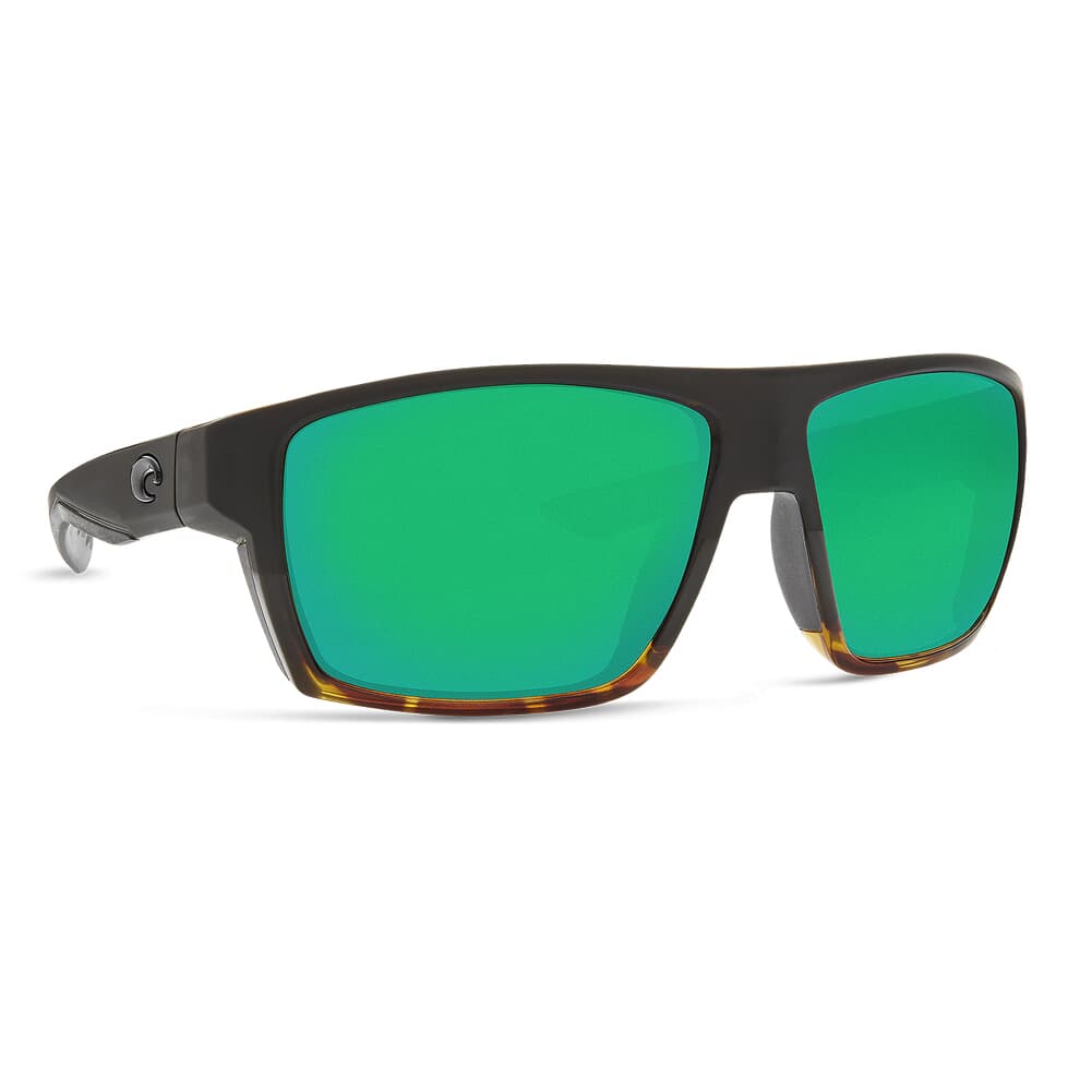 Costa Bloke Matte Black/Shiny Tortoise Frame Sunglasses w/ Green Mirror 580G Lenses BLK-181-OGMGLP