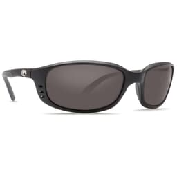 Costa Brine Matte Black Frame Sunglasses w/ Gray 580P C-Mate 2.50 Lenses BR-11-OGP-2.50