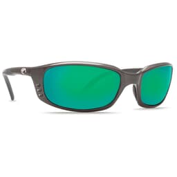 Costa Brine Gunmetal Frame Sunglasses w/ Green Mirror 580P Lenses BR-22-OGMP