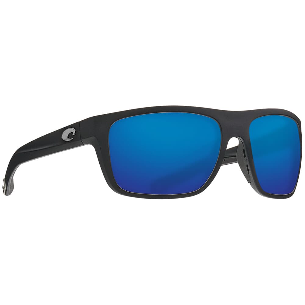 Costa Broadbill Matte Black Frame Sunglasses w/ Blue Mirror 580G Lenses BRB-11-OBMGLP