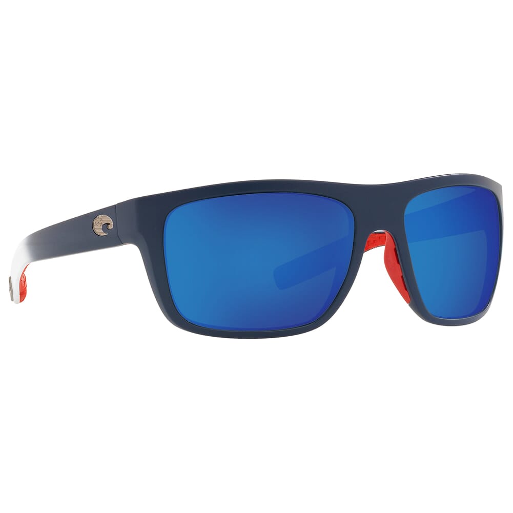 Costa Broadbill Matte Freedom Fade Frame Sunglasses w/ Blue Mirror 580G Lenses BRB-409-OBMGLP