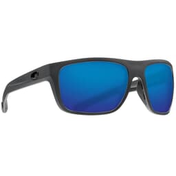 Costa Broadbill Matte Gray Frame Sunglasses w/ Blue Mirror 580G Lenses BRB-98-OBMGLP
