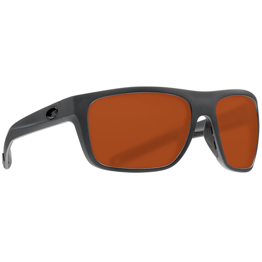 Costa Broadbill Matte Gray Frame Sunglasses w/ Copper 580P Lenses BRB-98-OCP