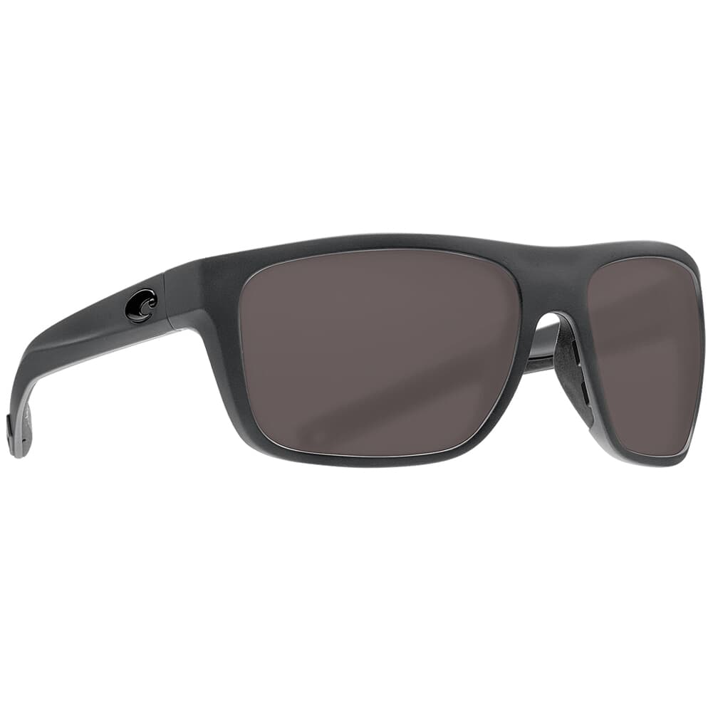 Costa Broadbill Matte Gray Frame Sunglasses w/ Gray 580P Lenses BRB-98-OGP