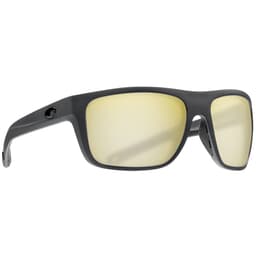 Costa Broadbill Matte Gray Frame Sunglasses w/ Sunrise Silver Mirror 580P Lenses BRB-98-OSSP