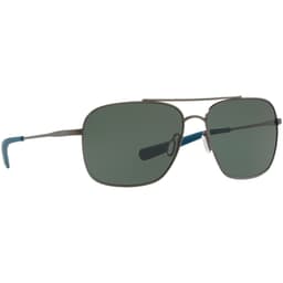 Costa Canaveral Brushed Gray Frame Sunglasses w/ Gray 580G Lenses CAN-185-OGGLP