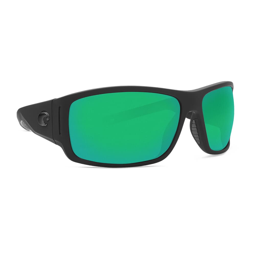 Costa Cape Matte Black Ultra Frame Sunglasses w/ Green Mirror 580P Lenses CAP-187-OGMP