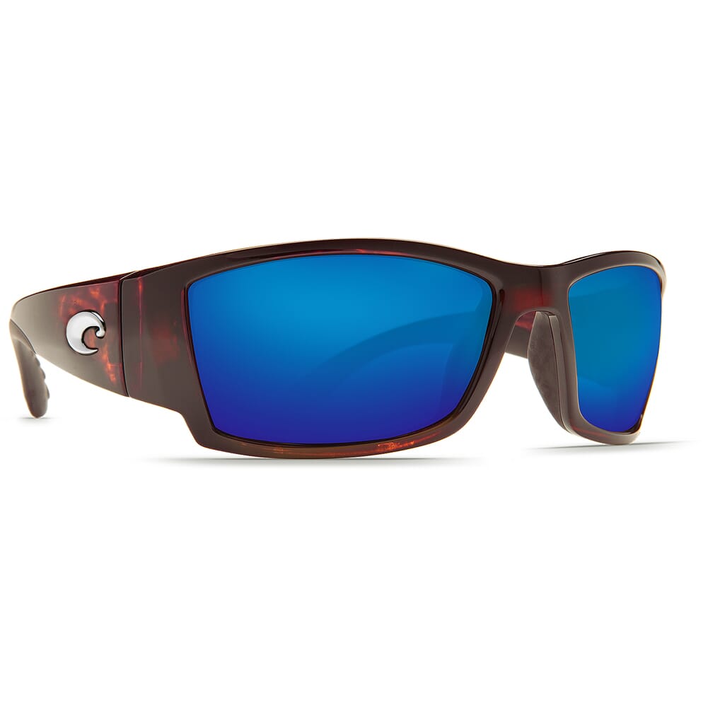 Costa Corbina Tortoise Global Fit Frame Sunglasses w/ Blue Mirror 580G Lenses CB-10GF-OBMGLP