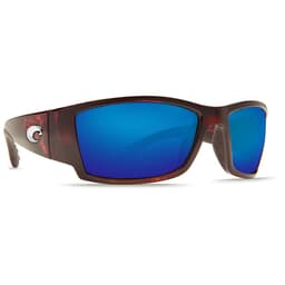 Costa Corbina Tortoise Global Fit Frame Sunglasses w/ Blue Mirror 580P Lenses CB-10GF-OBMP