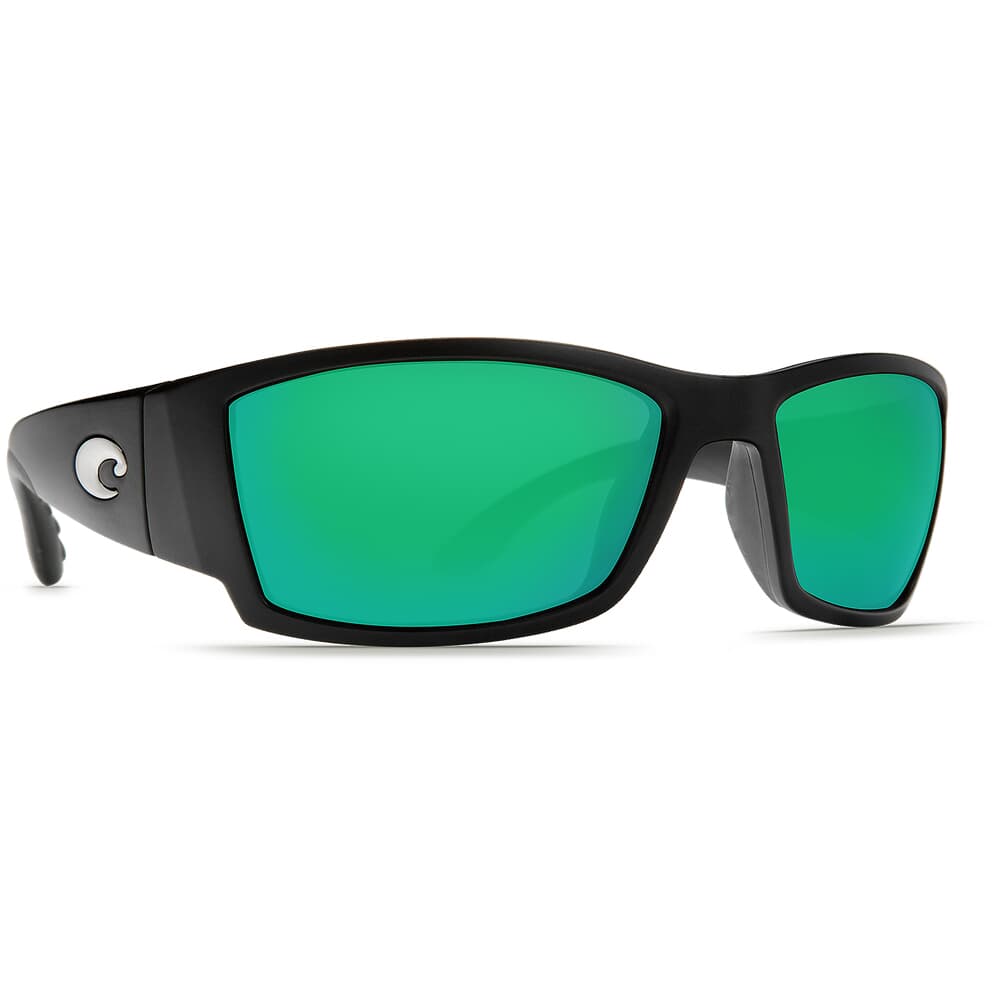Costa Corbina Matte Black Global Fit Frame Sunglasses w/ Green Mirror 580G Lenses CB-11GF-OGMGLP