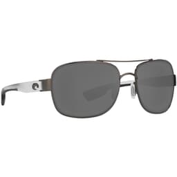 Costa Cocos Gunmetal w/crystal temples Frame Sunglasses w/ Gray 580P Lenses CC-74-OGP