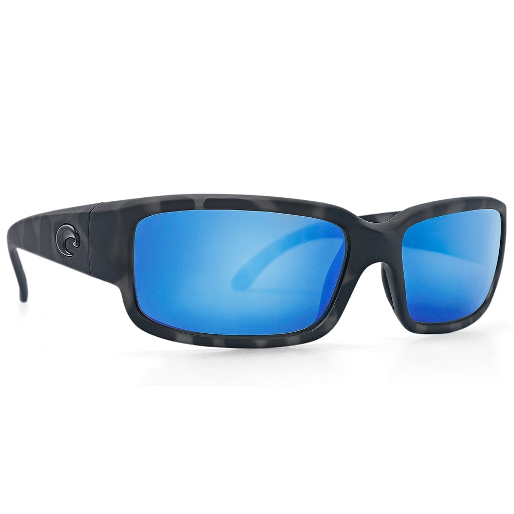 Costa Caballito - Ocearch Ocearch Matte Tiger Shark Frame Sunglasses w/ Blue Mirror 580G Lenses CL-140OC-OBMGLP