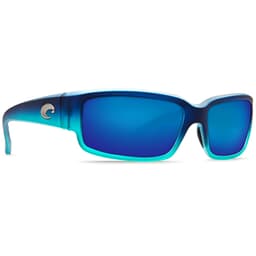 Costa Caballito Matte Caribbean Fade Frame Sunglasses w/ Blue Mirror 580P Lenses CL-73-OBMP