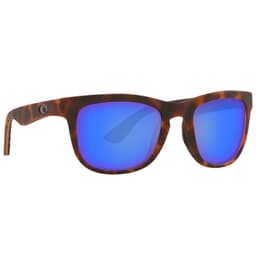 Costa Copra Matte Retro Tortoise/Crystal/Black Frame Sunglasses w/ Blu Mirror 580P Lenses COP-125-OBMP