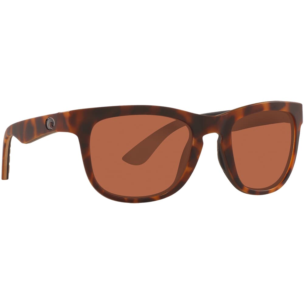 Costa Copra Matte Retro Tortoise/Crystal/Black Frame Sunglasses w/ Copper 580P Lenses COP-125-OCP
