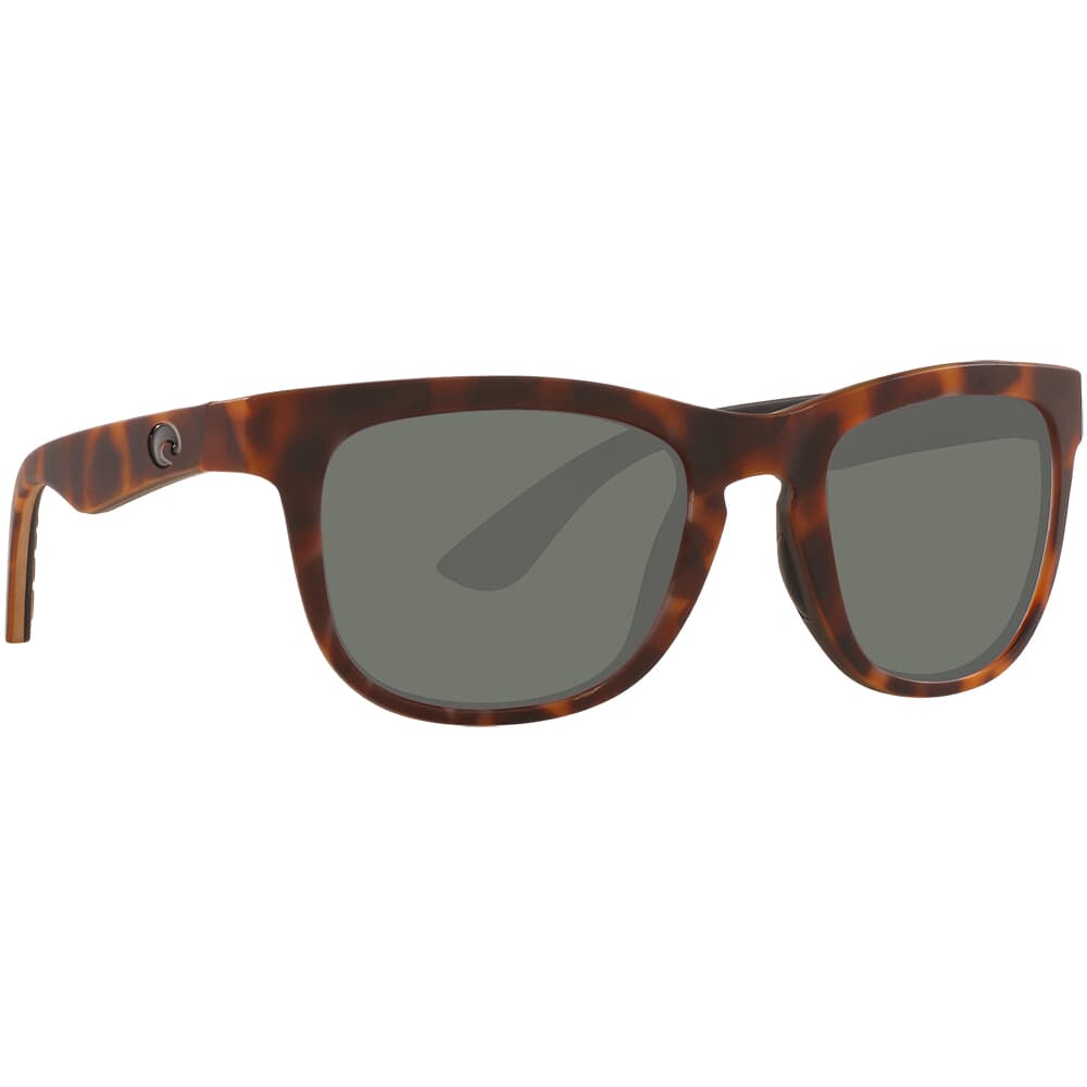 Costa Copra Matte Retro Tortoise/Crystal/Black Frame Sunglasses w/ Gray 580G Lenses COP-125-OGGLP