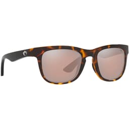 Costa Copra Retro Tortoise w/Black temples Frame Sunglasses w/ Copper Silver Mirror 580P Lenses COP-76-OSCP