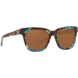 Costa Coquina Shiny Ocean Tortoise Frame Sunglasses w/ Copper 580G Lenses CQA-204-OCGLP