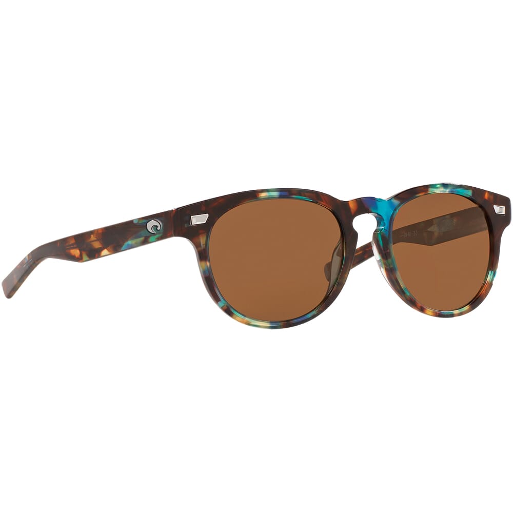 Costa Del Mar Shiny Ocean Tortoise Frame Sunglasses DEL-204