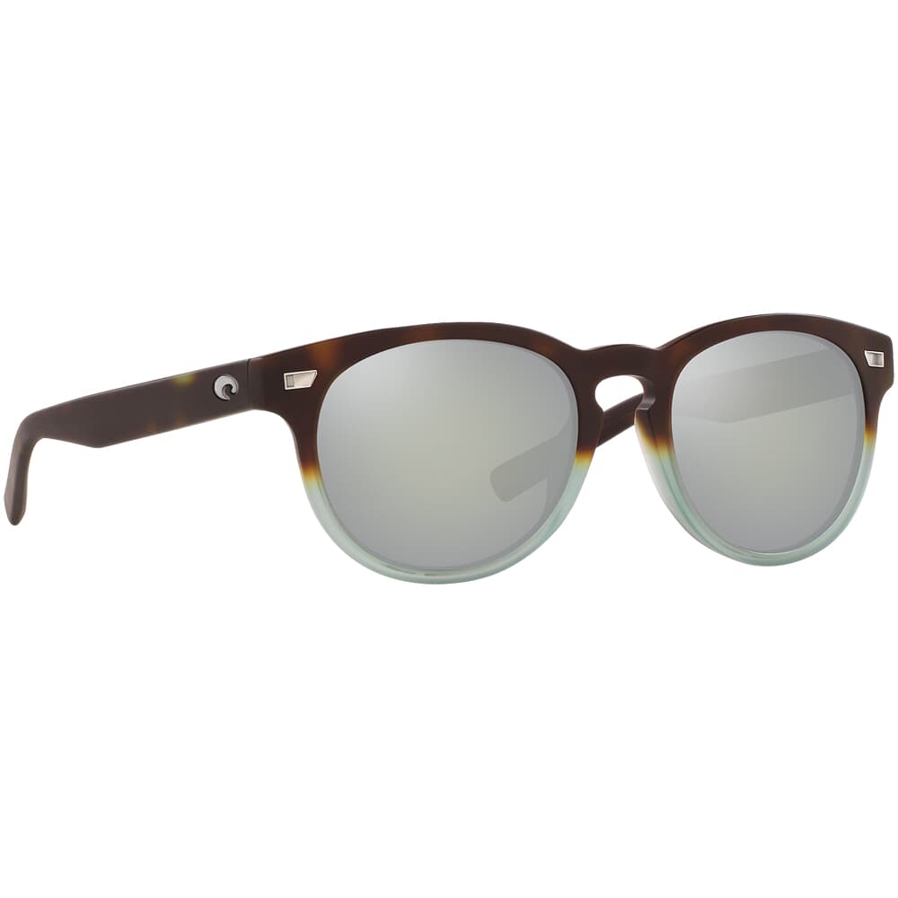 Costa Del Mar Matte Tide Pool Frame Sunglasses w/ Gray Silver Mirror 580G Lenses DEL-207-OSGGLP