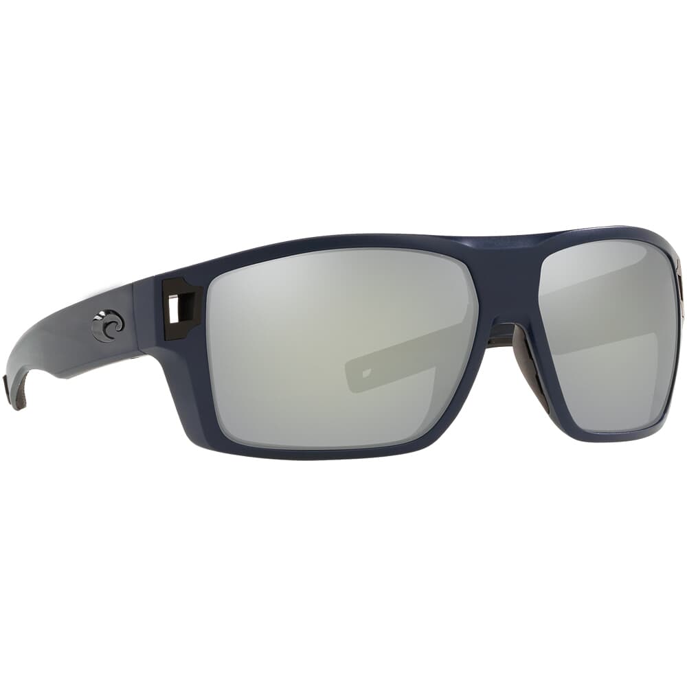 Costa Diego Matte Midnight Blue Sunglasses w/ Gray Silver Mirror 580G Lenses DGO-14-OSGGLP