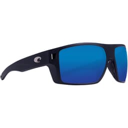 Costa Diego Matte Black Sunglasses w/ Blue Mirror 580G Lenses DGO-11-OBMGLP