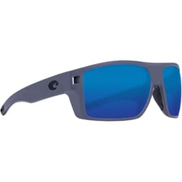 Costa Diego Matte Gray Sunglasses w/ Blue Mirror 580G Lenses DGO-98-OBMGLP