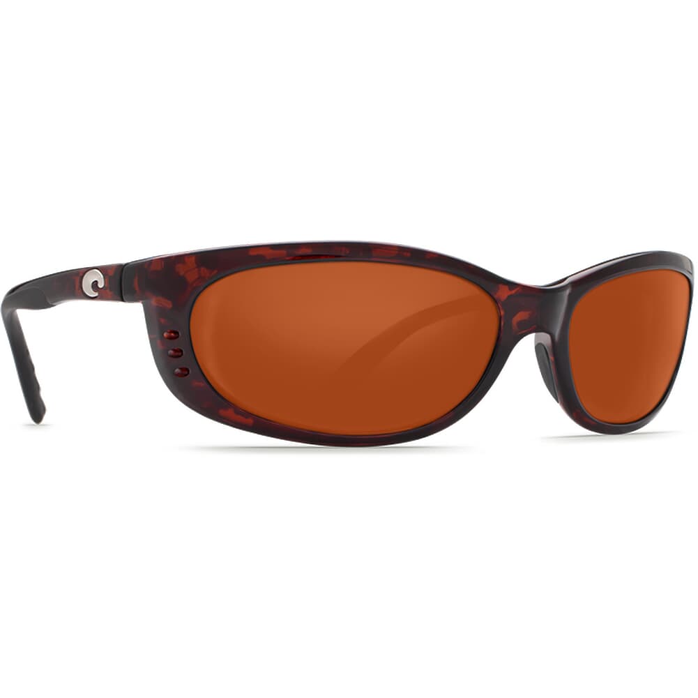 Costa Fathom Tortoise Frame Sunglasses w/ Copper 580P Lenses FA-10-OCP