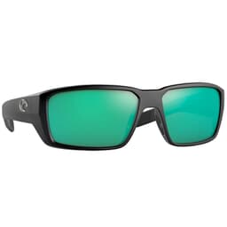 Costa Fantail Pro Matte Black Sunglasses w/ Green Mirror 580G Lenses 06S9079-90790260