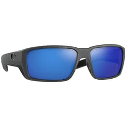 Costa Fantail Pro Matte Gray Sunglasses w/ Blue Mirror 580G Lenses 06S9079-90790960