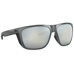 Costa Ferg XL Shiny Gray Sunglasses w/ Gray Silver Mirror 580G Lenses 06S9012-90121062