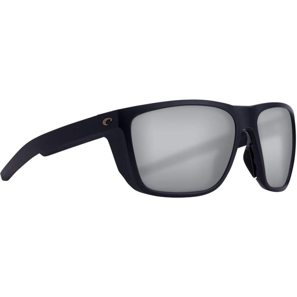 Costa Ferg Matte Black Sunglasses w/ Gray Silver Mirror 580P Lenses FRG-11-OSGP