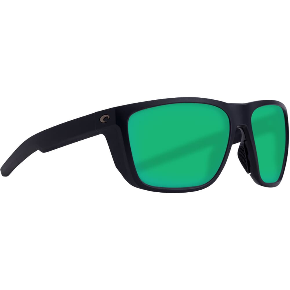 Costa Ferg Matte Black Sunglasses w/Green Mirror 580G Lenses 06S9002-90020159