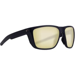 Costa Ferg Matte Black Sunglasses w/ Sunrise Silver Mirror 580G Lenses FRG-11-OSSGLP