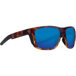Costa Ferg Matte Tortoise Sunglasses w/ Blue Mirror 580P Lenses FRG-191-OBMP