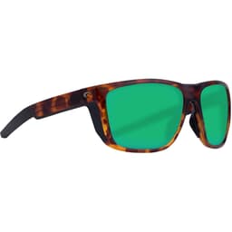 Costa Ferg Matte Tortoise Sunglasses w/ Green Mirror 580P Lenses FRG-191-OGMP