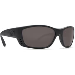 Costa Fisch Blackout Frame Sunglasses w/ Gray 580P Lenses FS-01-OGP