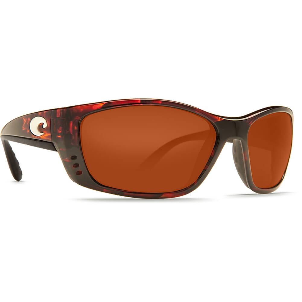 Costa Fisch Tortoise Frame Sunglasses w/ Copper 580P C-Mate 1.50 Lenses FS-10-OCP-1.50