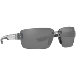Costa Galveston Silver Frame Sunglasses w/ Gray 580P Lenses GV-18-OGP