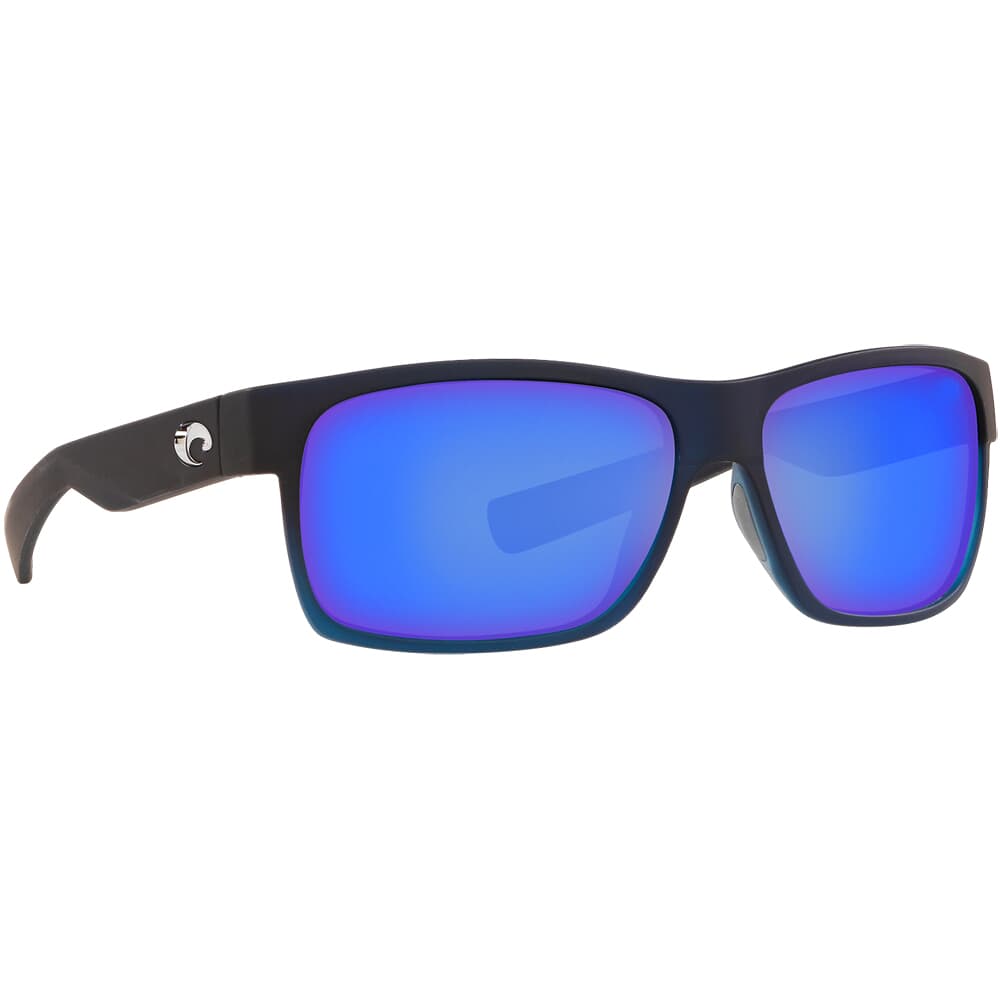 Costa Half Moon Bahama Blue Fade Frame Sunglasses w/ Blue Mirror 580G Lenses HFM-193-OBMGLP