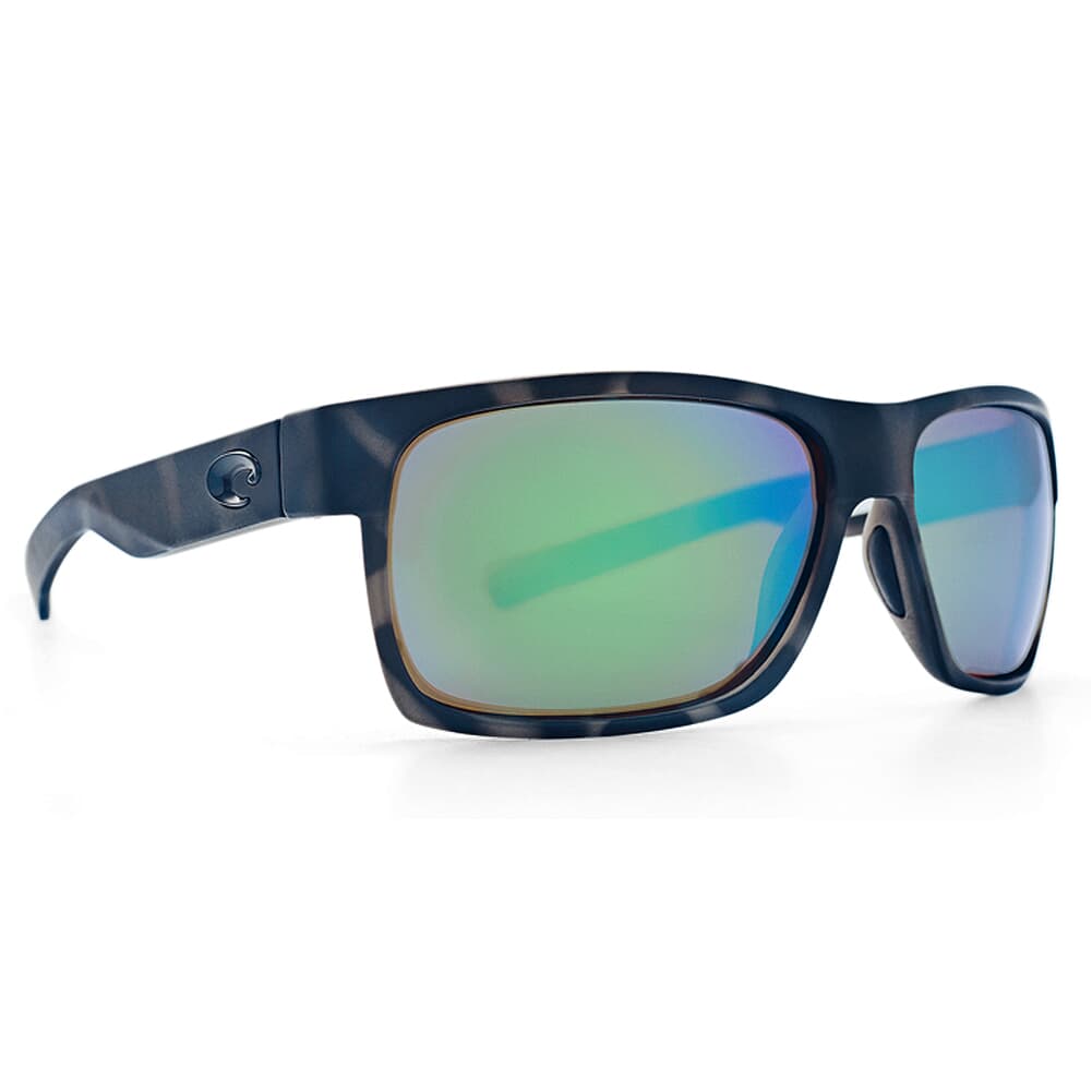 Costa Half Moon - Ocearch Ocearch Matte Tiger Shark Frame Sunglasses w/ Green Mirror 580G Lenses HFM-140OC-OGMGLP